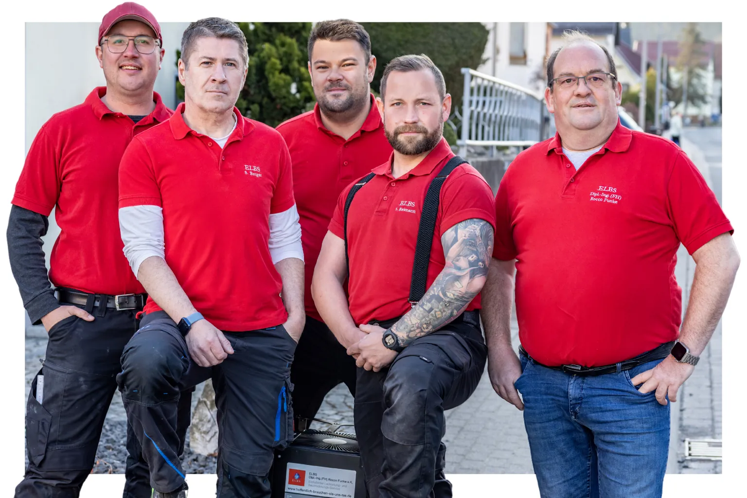 Rocco Funke mit seinem Team. Er hat es geschafft die Fehlzeiten und Krankenstand durch eine veränderte Firmenkultur deutlich zu senken.