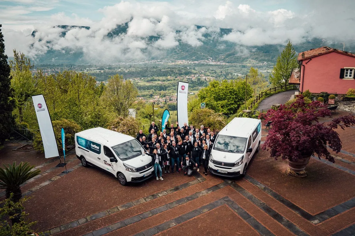 Teams und Betreuer der Fiat Trophy 2019 in der Toskana