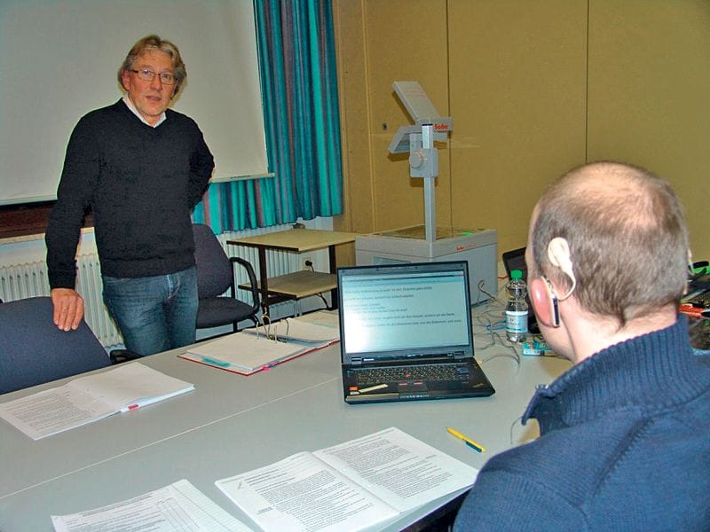 Prüfung trotz Handicap gepackt