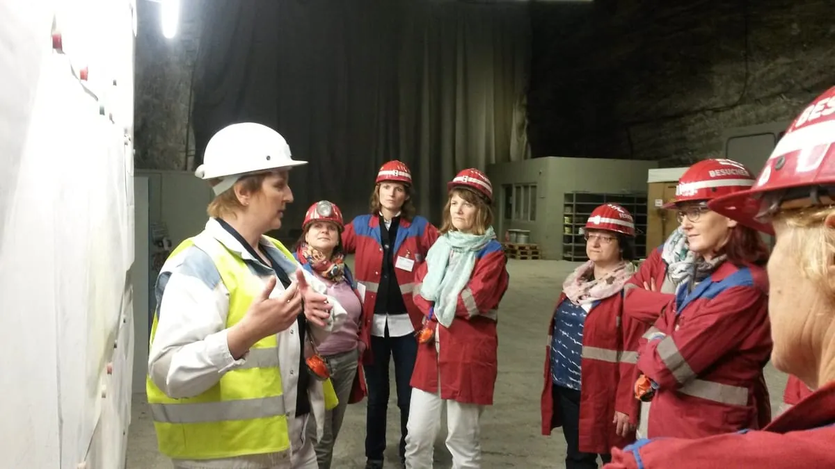Betriebsführung unter Tage im Heilbronner Salzbergwerk