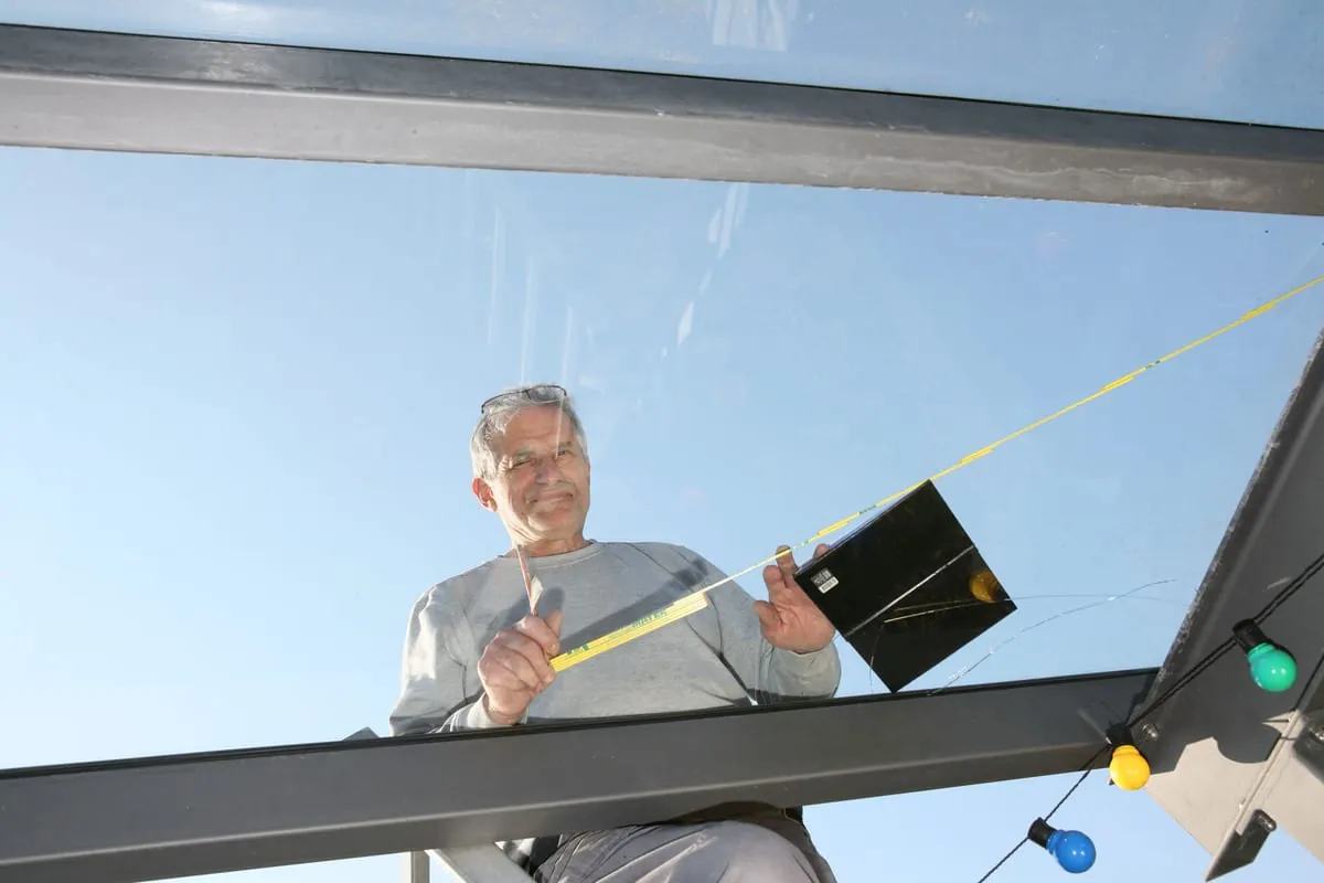 Volker Odenbach, Glasermeister aus Landau in der Pfalz.