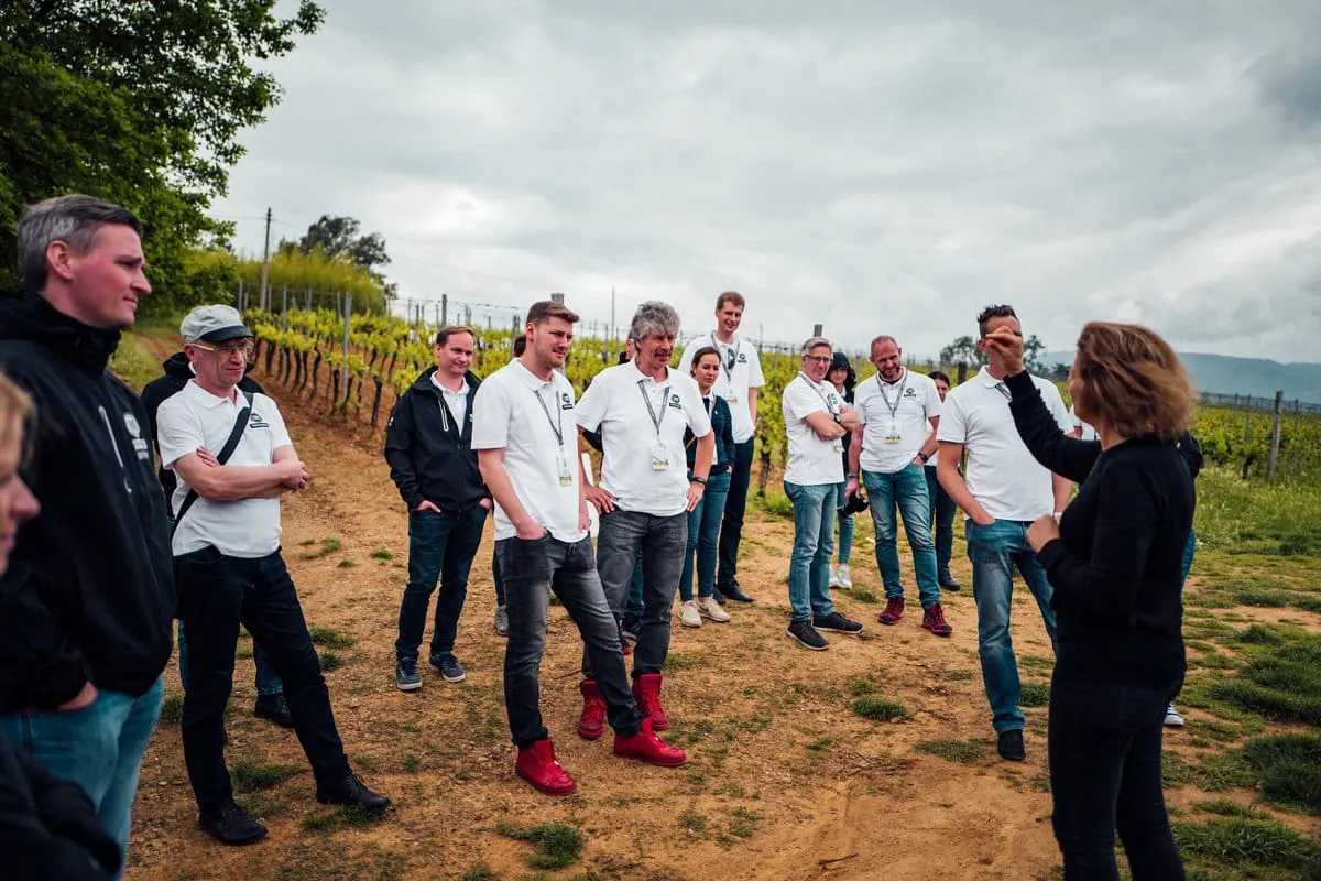 Auf der Strecke wurde ein Weingut besichtigt