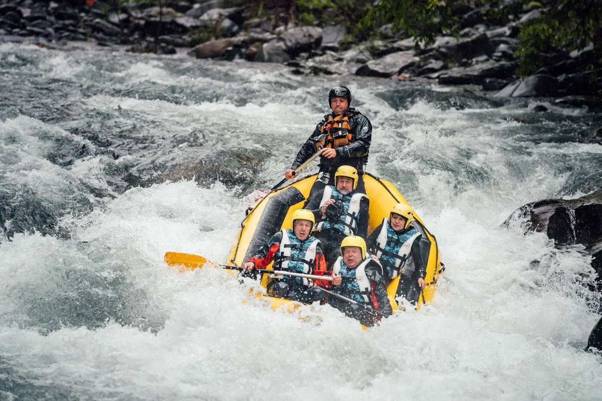 Nervenkitzel ga es beim Rafting