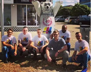 Auszibildende des Malerbetriebs Marotzke