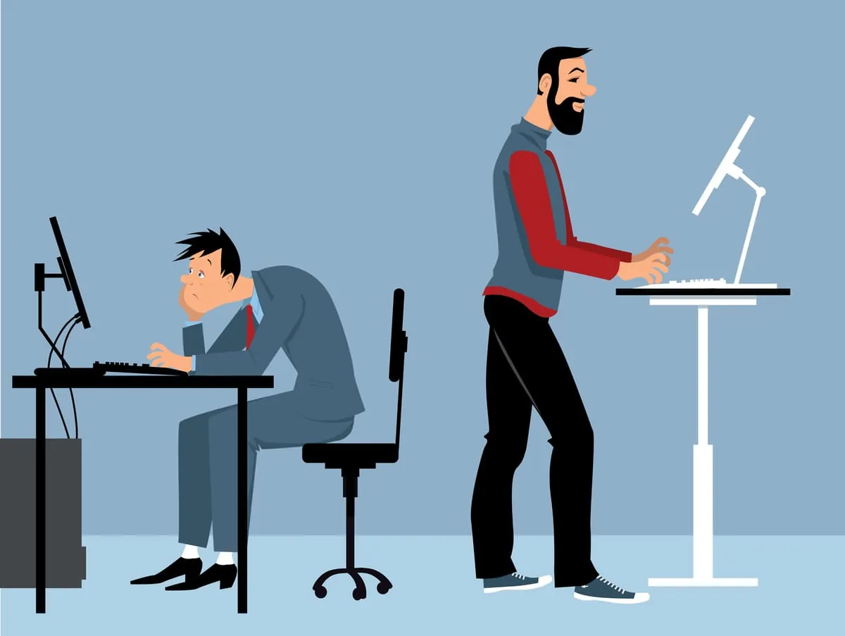 Arbeiten im Stehen: Wie Sie dem Stehend-k.o. rechtzeitig vorbeugen