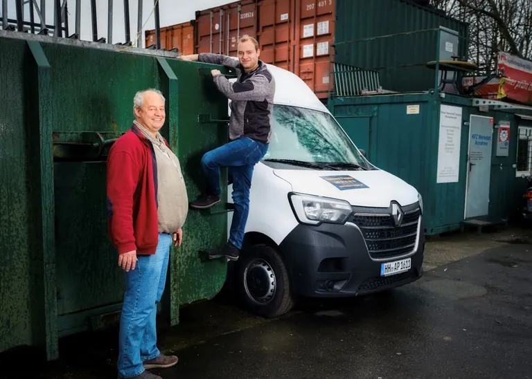 Arne Paepcke mit Sohn Fabian 