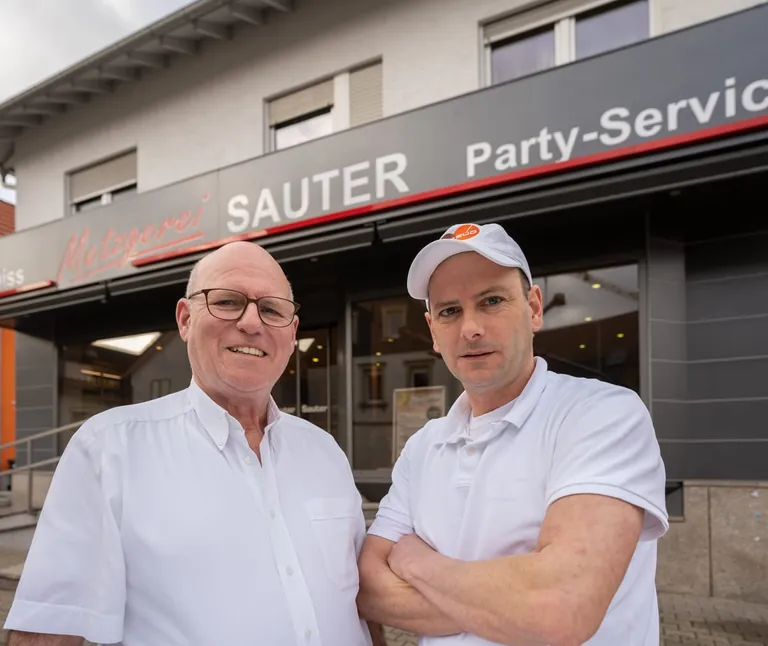 Albrecht Sauter (links) und Sohn Sascha