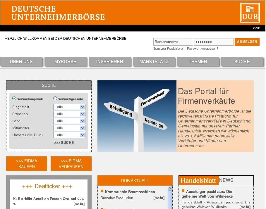 Deutsche Unternehmensb&ouml;rse