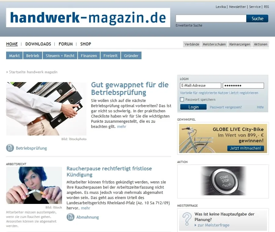 Neues Nutzwertportal für das Handwerk