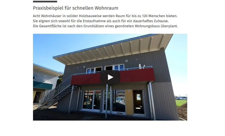 Zimmererhandwerk: Solide Holzhäuser für Flüchtlinge