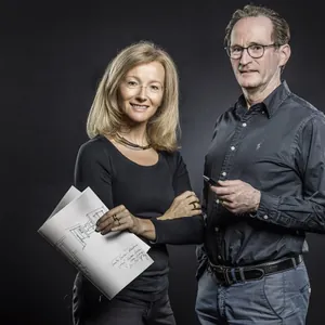 Handwerkerinnenm&auml;nner:  Silke Rabe und Fritz Wolf