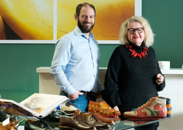 Johannes Herges und seine Mutter Karin 