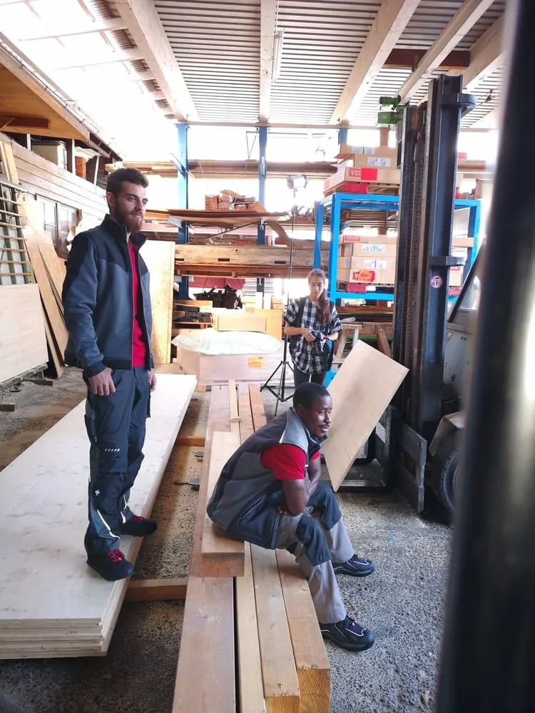 Geflüchtete mit neuer Perspektive: Shooting in Rastatt