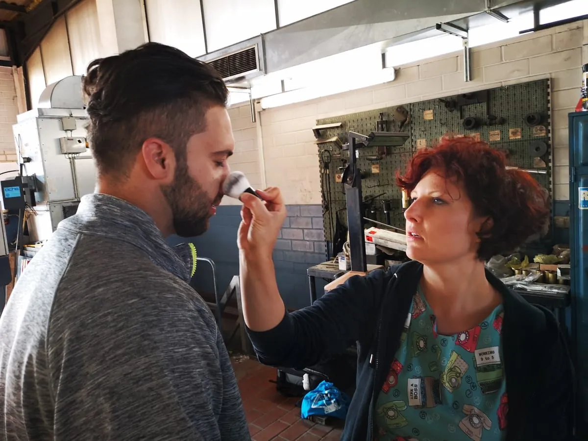 Geflüchtete mit neuer Perspektive: Shooting in Schwalmstadt