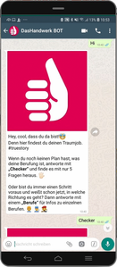 WhatsApp-Bot Berufsfindung von 