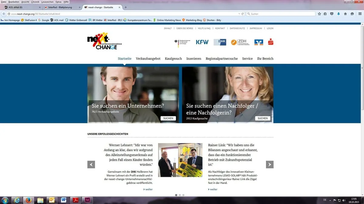 Nexxt-Change: Neue Optik für Nachfolgebörse