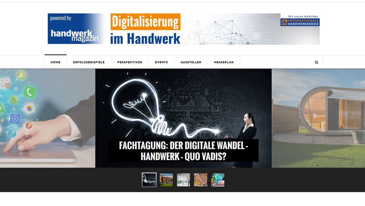 Digitalisierung im Handwerk: Exklusive Online-Plattform