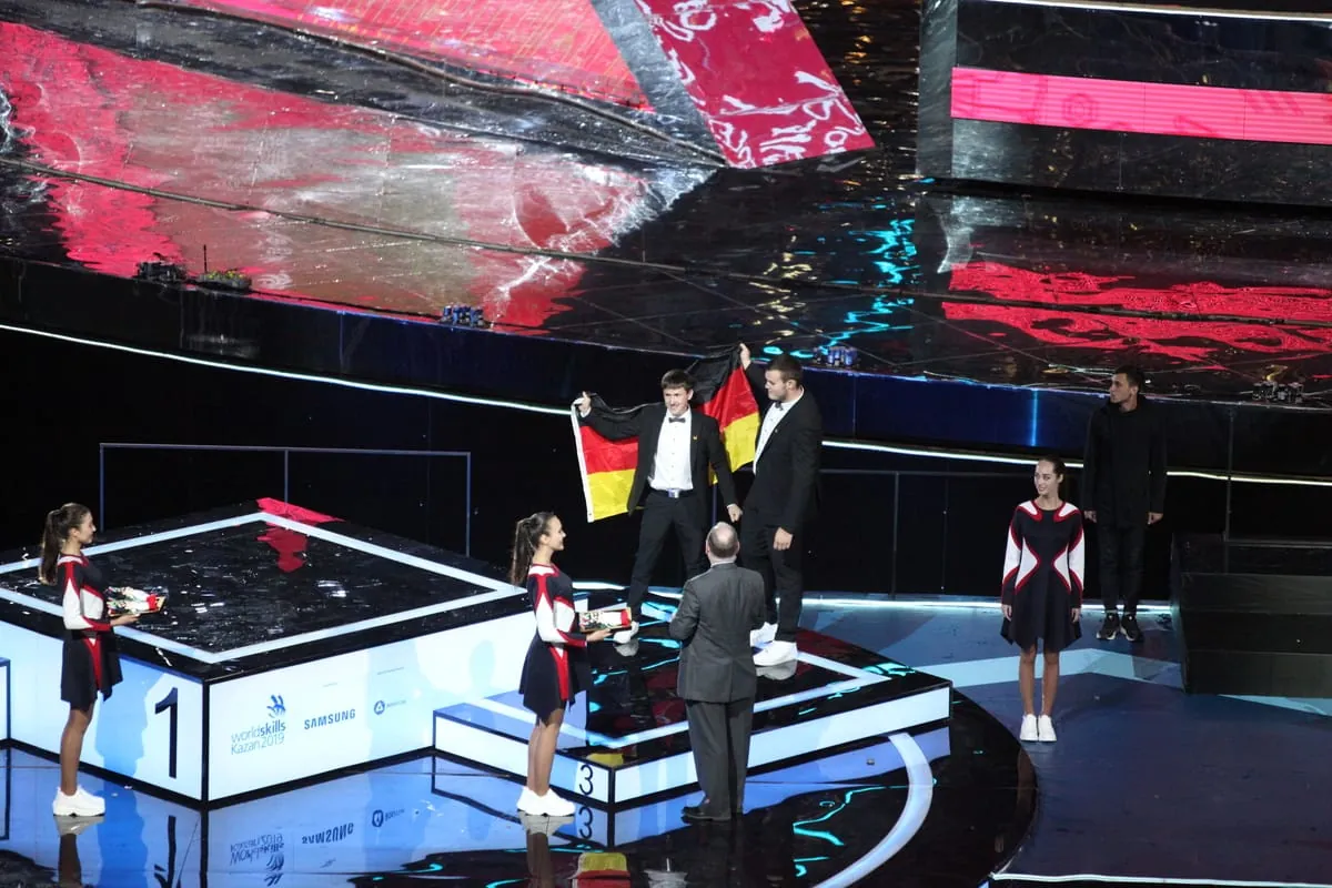 Zwei Mal Bronze für Deutschland: Im Skill Stahlbetonbauer räumen Julian Kiesl und Niklas Berroth ab.