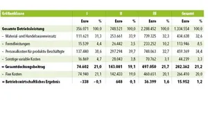 Betriebsvergleich Dachdecker