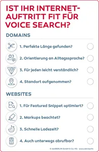 Checkliste Voice Search von  dot.berlin