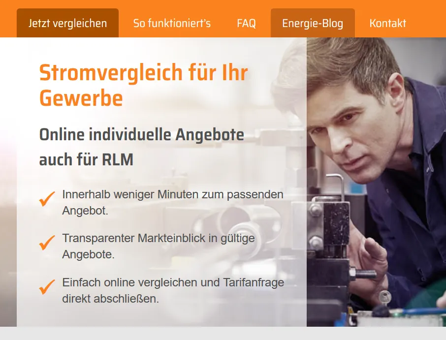 Erster Online-Marktplatz für Gewerbestrom gestartet