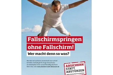 Plakat Aktion Sicherheit im Holzbau