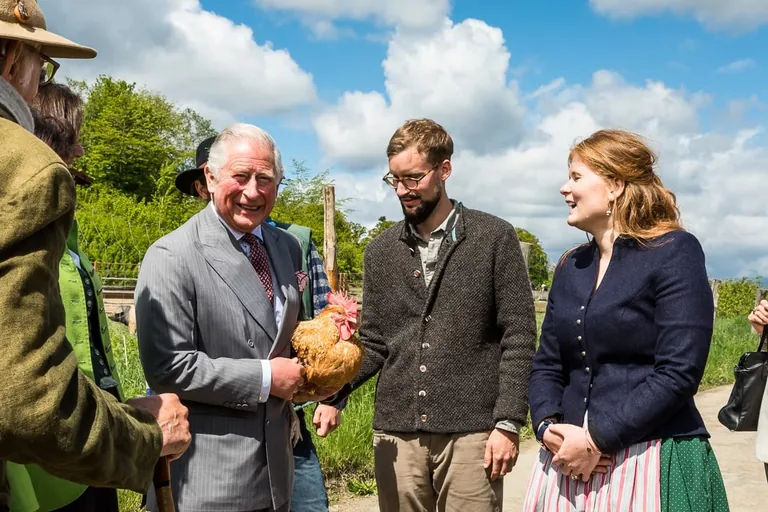 Prinz Charles auf dem Hermannsdorfer Landwerkst&auml;tten