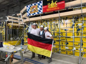 Die Betonbauer haben es geschafft, der Wettbewerb ist beendet.