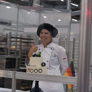 Konditorin Theresa Noack zeigt sich auf Instagram zufrieden mit ihrer Leistung.