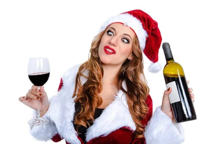 Betrunken auf der Weihnachtsfeier