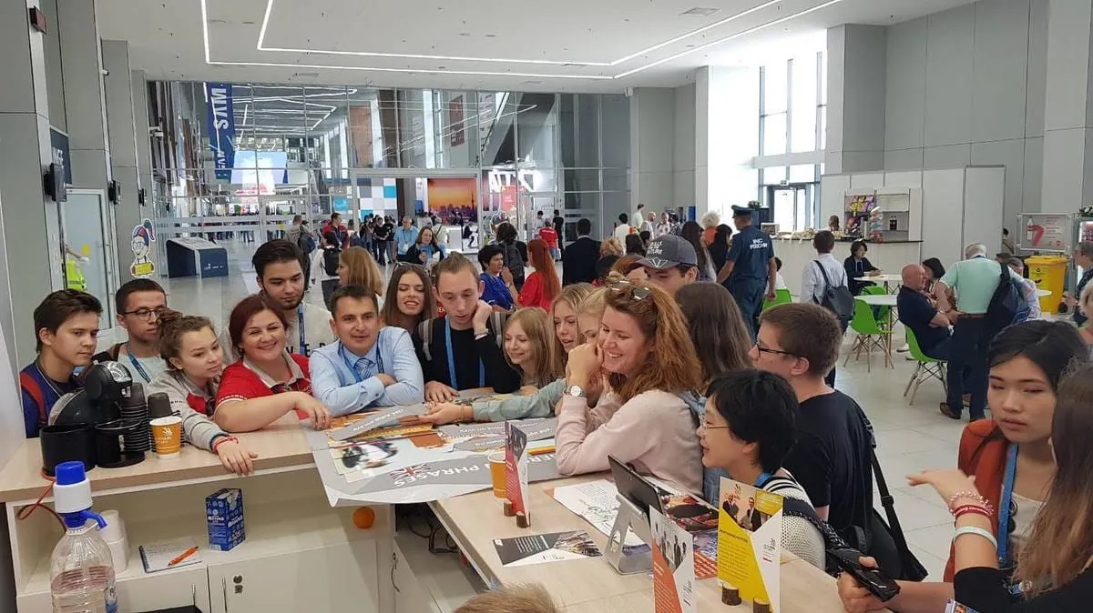 Am Messestand von WorldSkills Germany können Besucher etwas gewinnen.