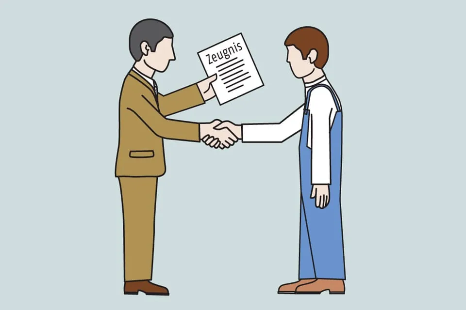 Zeugnisübergabe nach betriebsbedingter Kündigung