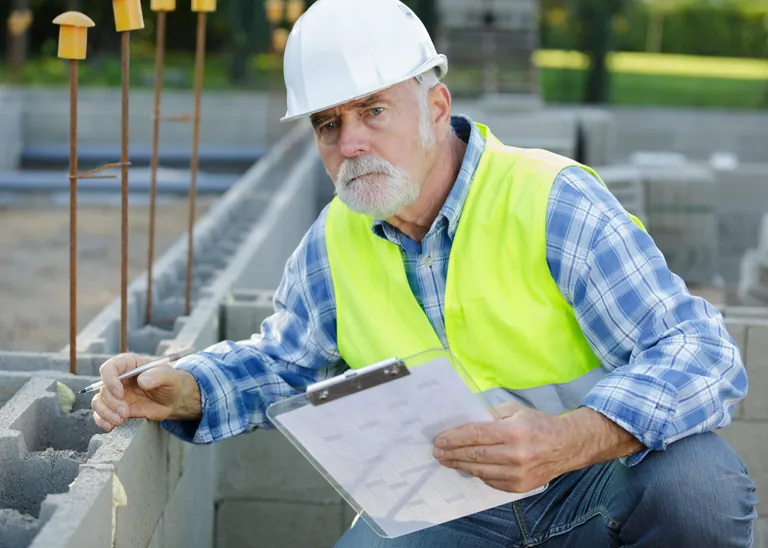 Handwerker auf der Baustelle