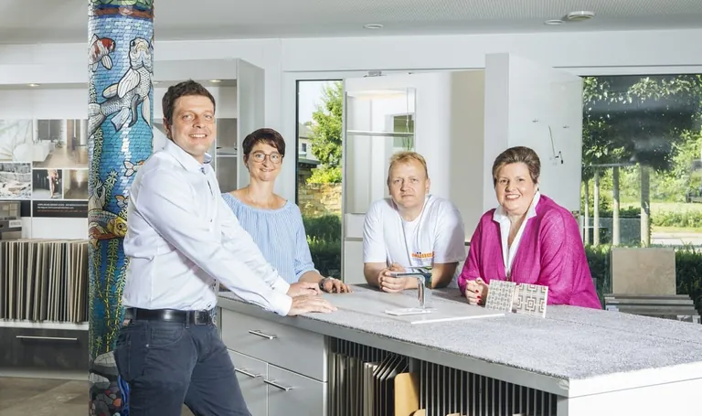 Marc M&uuml;ller (li.), Chef der Willi M&uuml;ller GmbH in Waiblingen