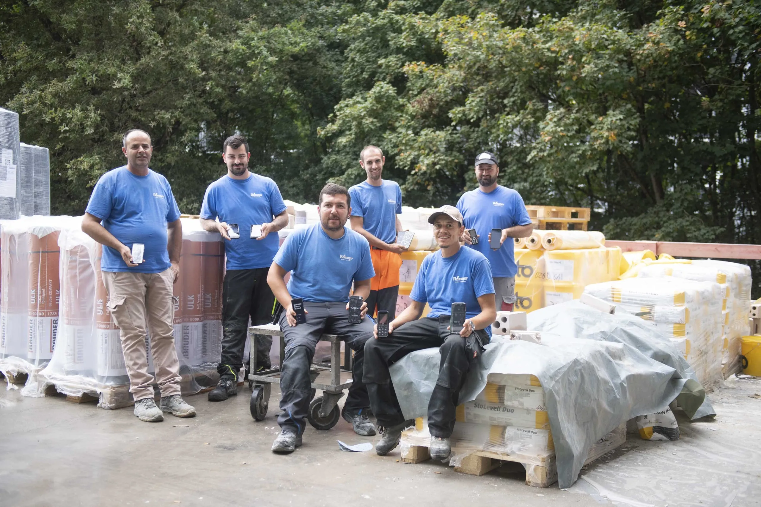 Mitarbeiter der Leonhard Rössner Bau GmbH