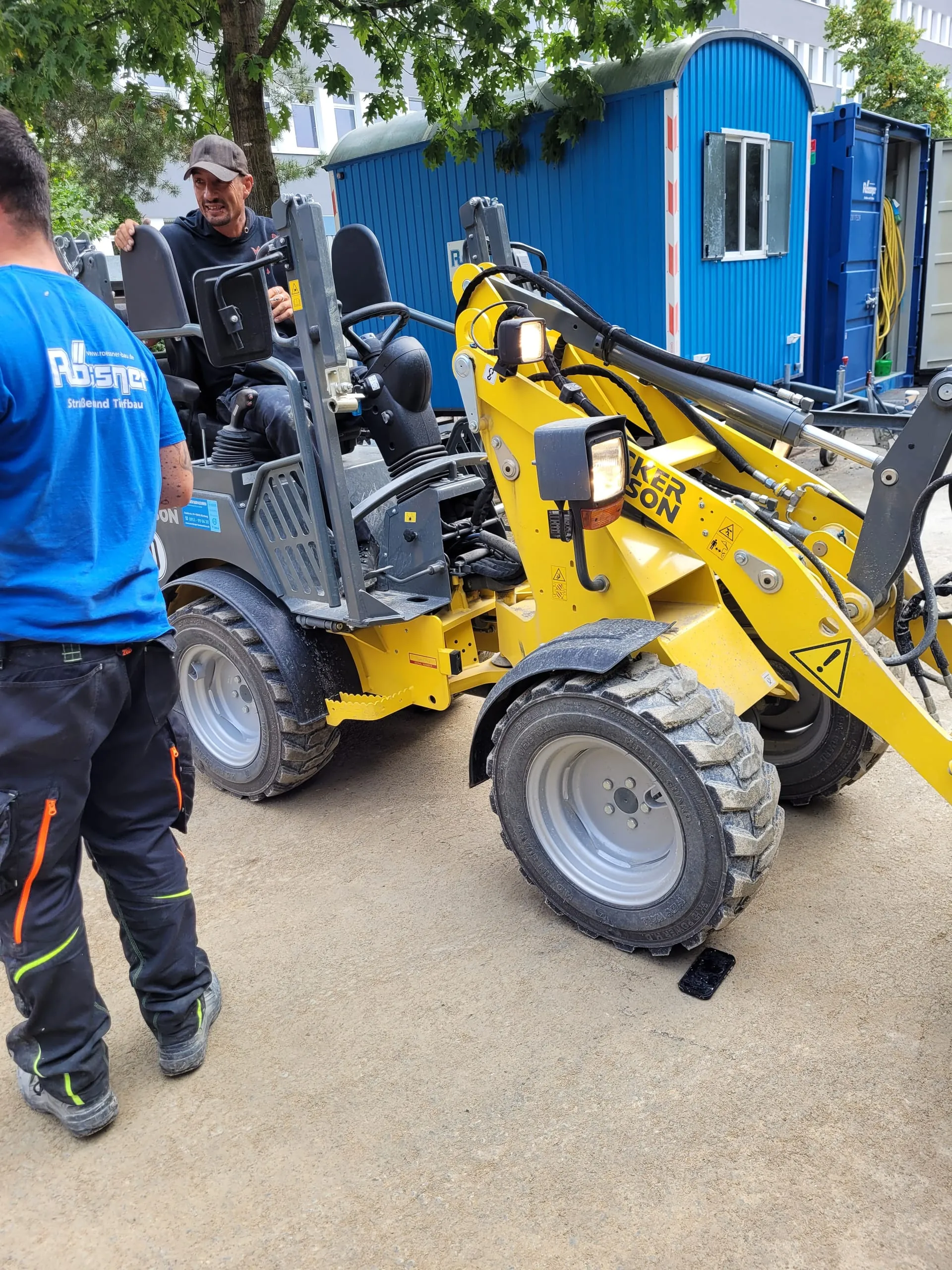 Testvorbereitung Bagger