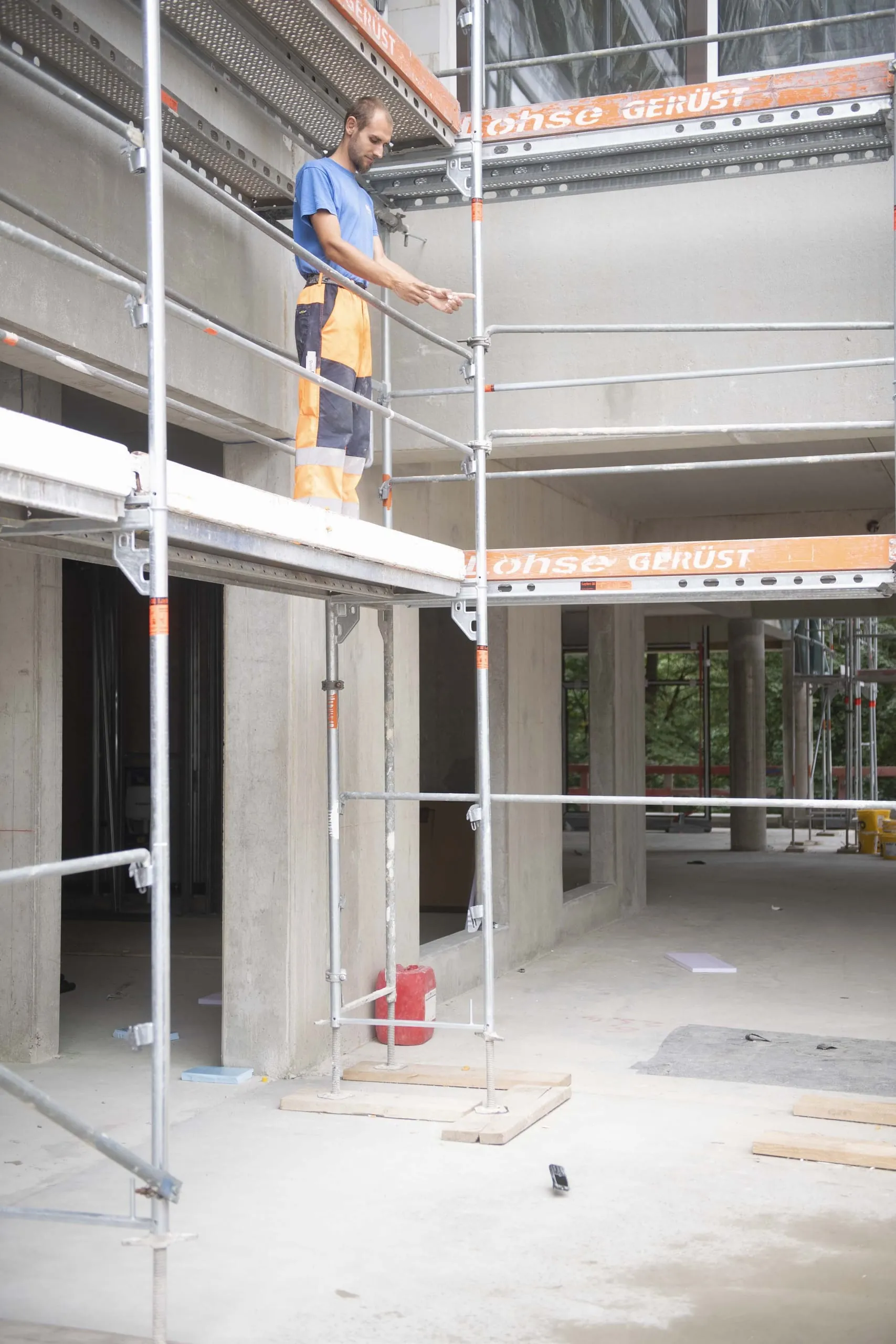 Florian Lenhard beim Sturztest