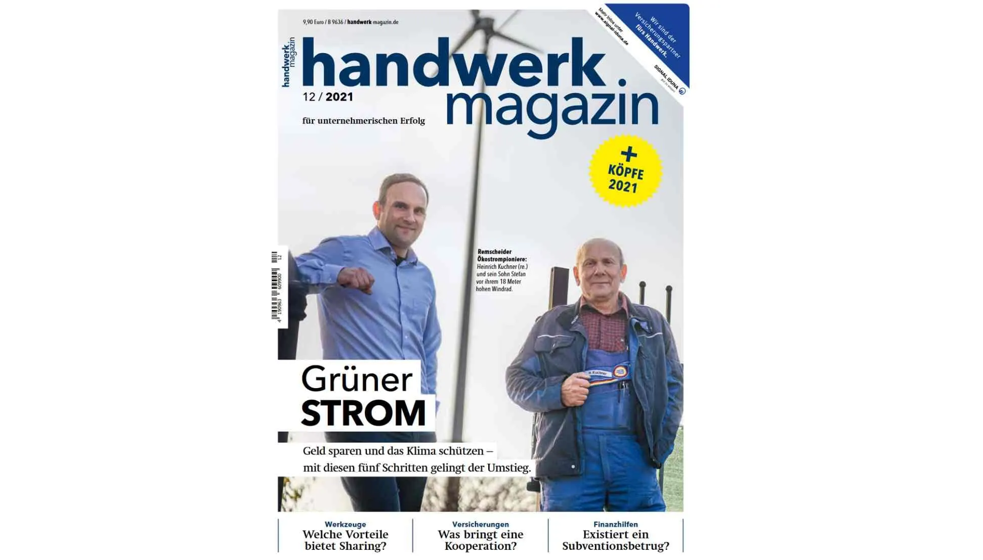 Grüner Strom für Betriebe, Interview zum Seifriz-Preis, Konzepte für Werkzeug-Sharing