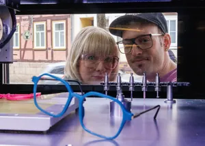 Natalie und Franz Joseph Rosner, &shy;Augenoptikermeister und Inhaber der &shy;Brillenhelden GmbH