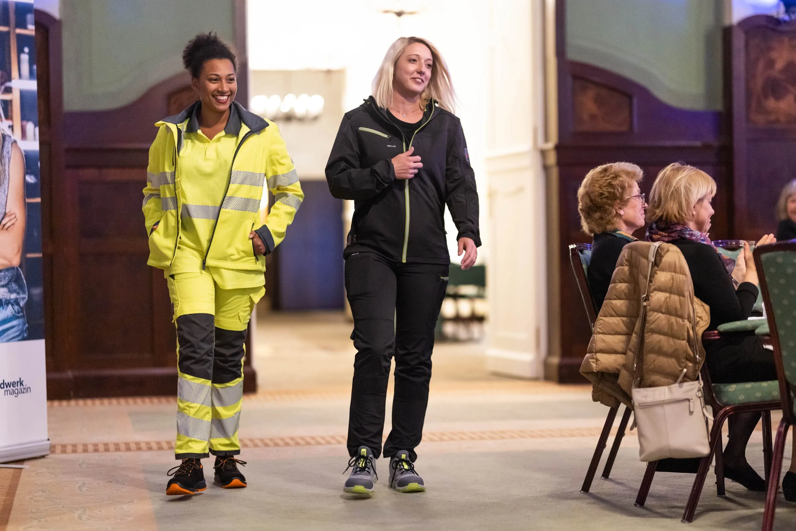 Die Hobbymodels hatten sichtlich Spaß bei der Präsentation der aktuellen Würth-Modyf-Kollektionen.