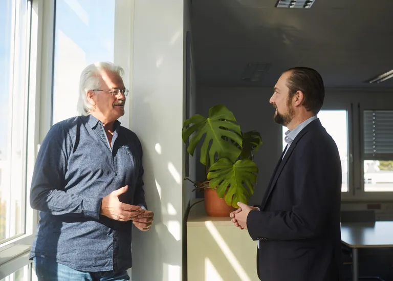 Hermann-J. Kreitmeir (li) und Patrick Neumann