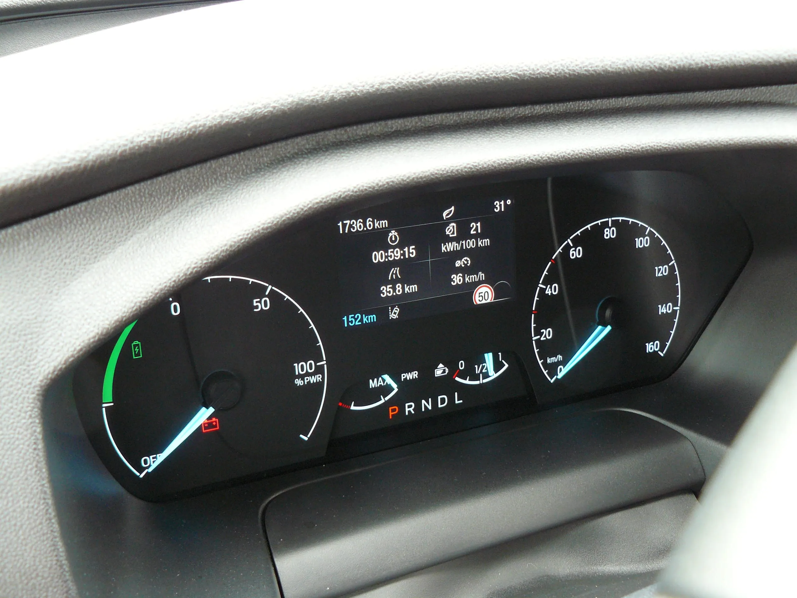 Klare Instrumentierung mit allen notwendigen Anzeigen.