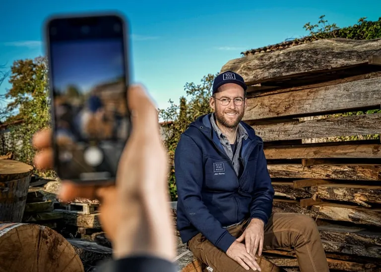 Jan Narten, Gesch&auml;ftsf&uuml;hrer der Tischlerei &bdquo;More than wood&ldquo; in Stemmen.