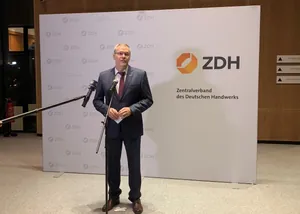 J&ouml;rg Dittrich nach der Wahl zum ZDH-Pr&auml;sidenten