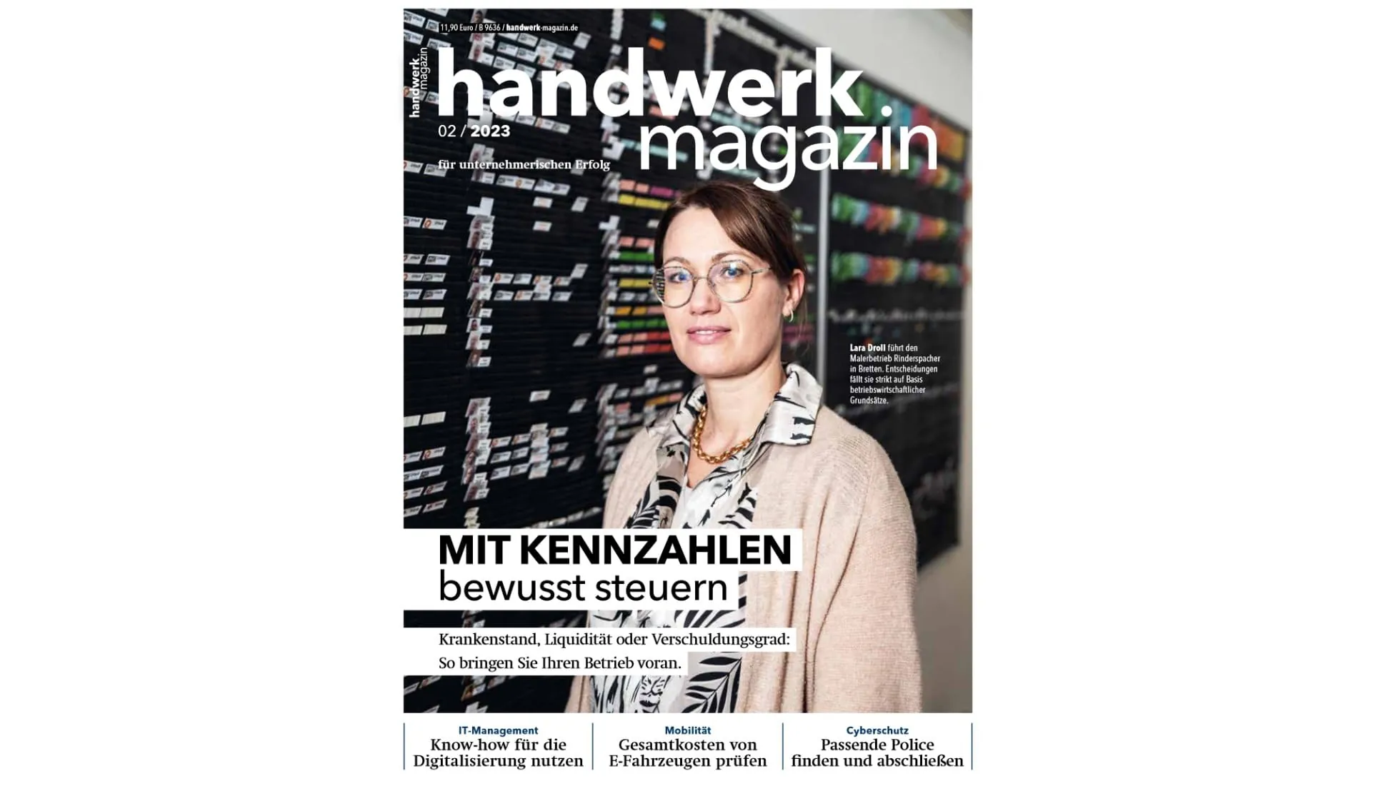 handwerk magazin Februar-Ausgabe 2023: Mit Kennzahlen den Betrieb bewusst lenken