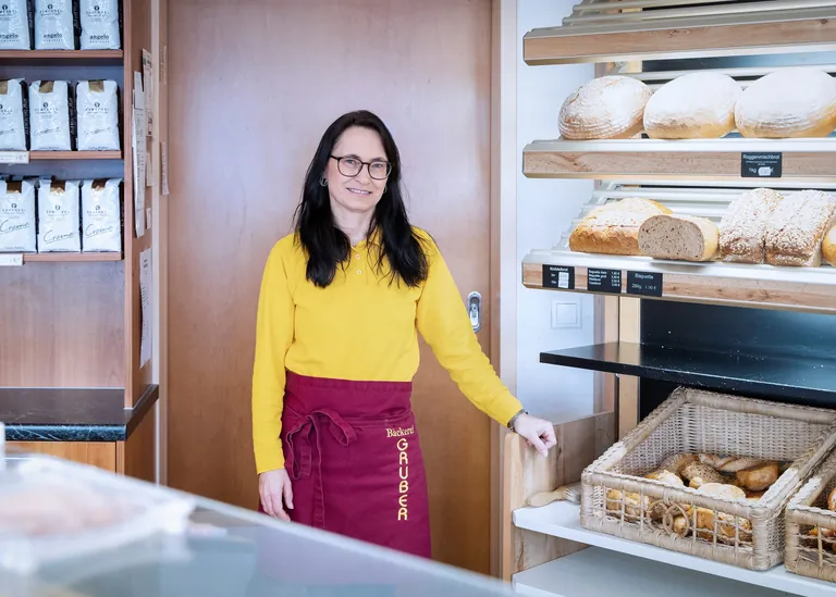Christine Gruber, f&uuml;hrt gemeinsam mit ihrem Mann die B&auml;ckerei Franz Gruber in Sankt Wolfgang im oberbayerischen Landkreis Erding.