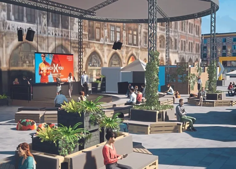 Mobilit&auml;t von morgen: Beim Citizens Lab auf dem Marienplatz kann man herrlich debattieren.