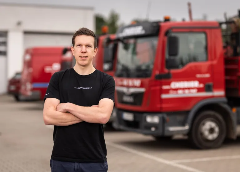 Philipp St&uuml;tzle, Personalleiter der Cherier GmbH in Leipzig, Fachbetrieb f&uuml;r Elektro- und Sicherheitstechnik.