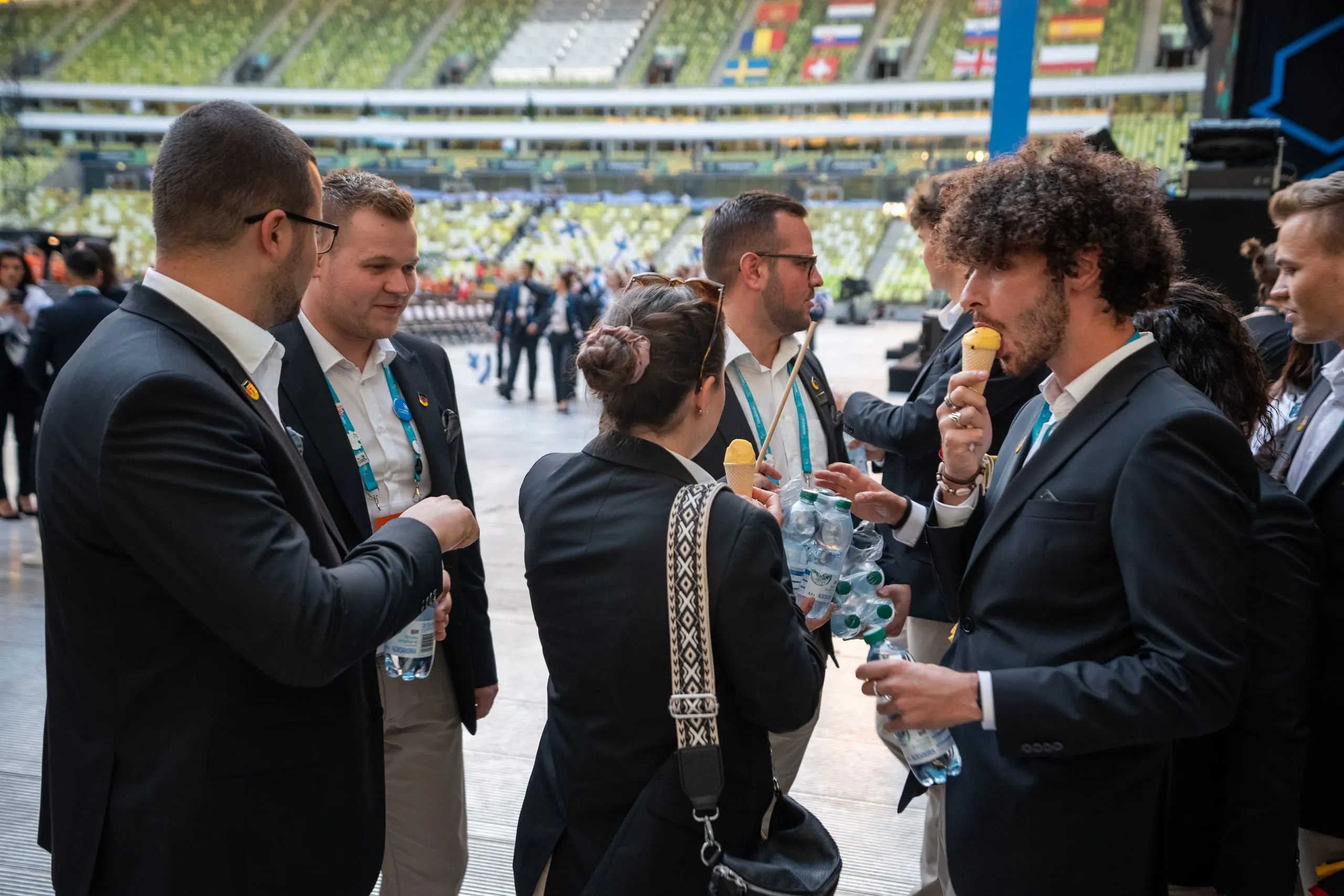 ...und eine Abkühlung.