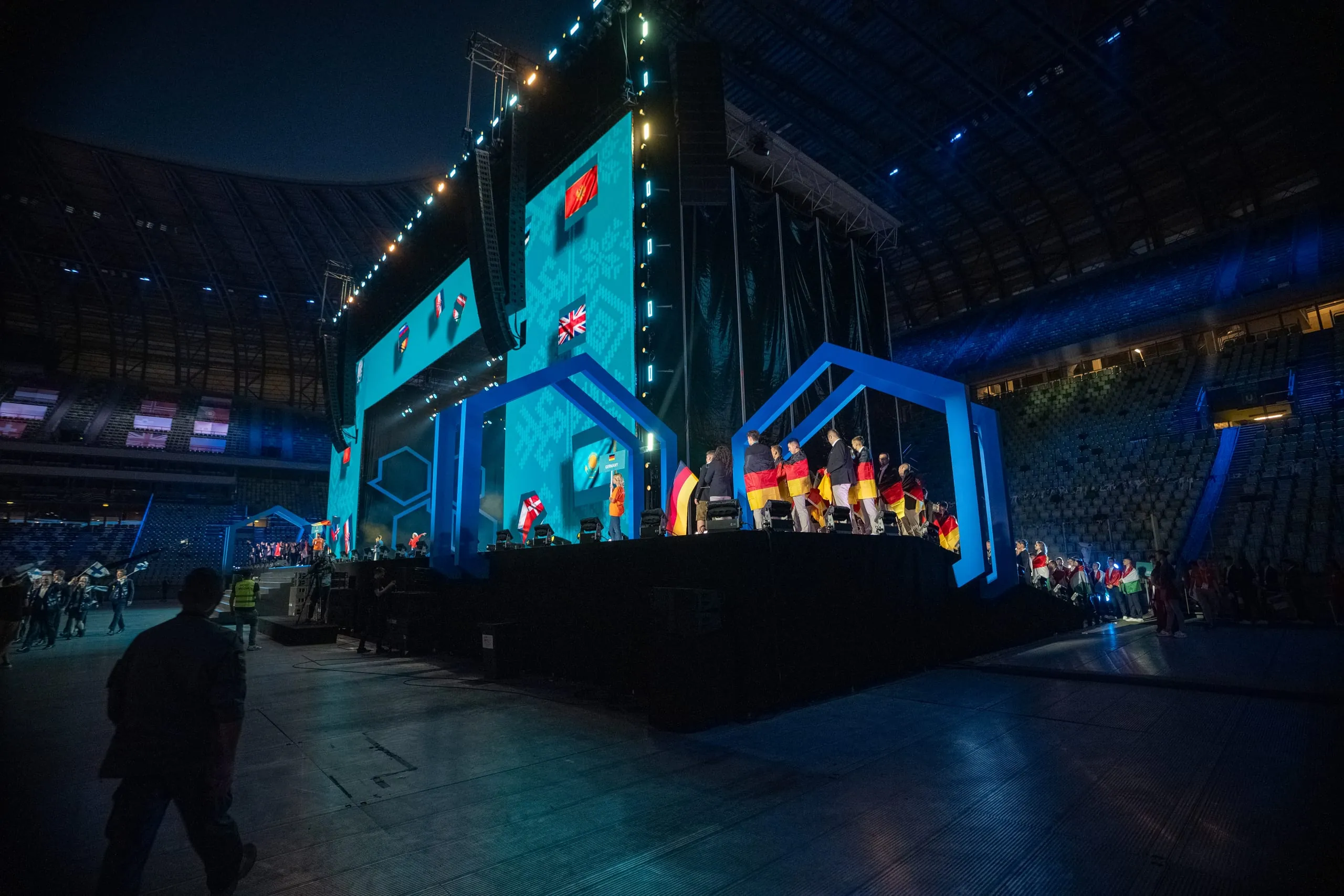 ...und dann ging es endlich auf die große Bühne der EuroSkills 2023.